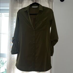 Abercrombie & Fitch green Shirt dress